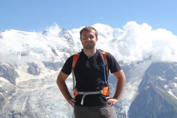 View on the Mont Blanc from the Brévent mountain