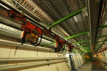 The undergrounds of the Large Hadron Collider (LHC) at CERN