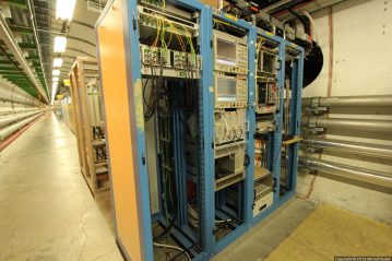 The undergrounds of the Large Hadron Collider (LHC) at CERN