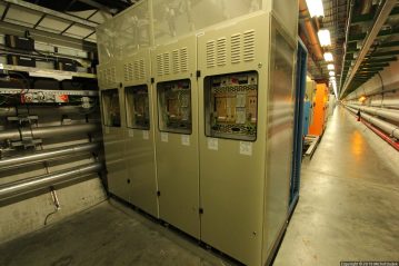 The undergrounds of the Large Hadron Collider (LHC) at CERN
