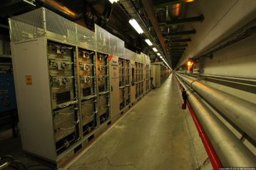 The undergrounds of the Large Hadron Collider (LHC) at CERN