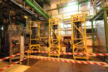 The undergrounds of the Large Hadron Collider (LHC) at CERN