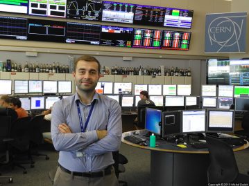The Large Hadron Collider (LHC) control island at CERN Control Center (CCC)